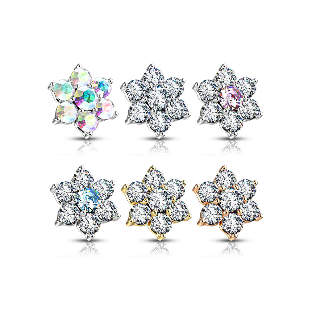 Flower Internally Threaded Dermal Tops