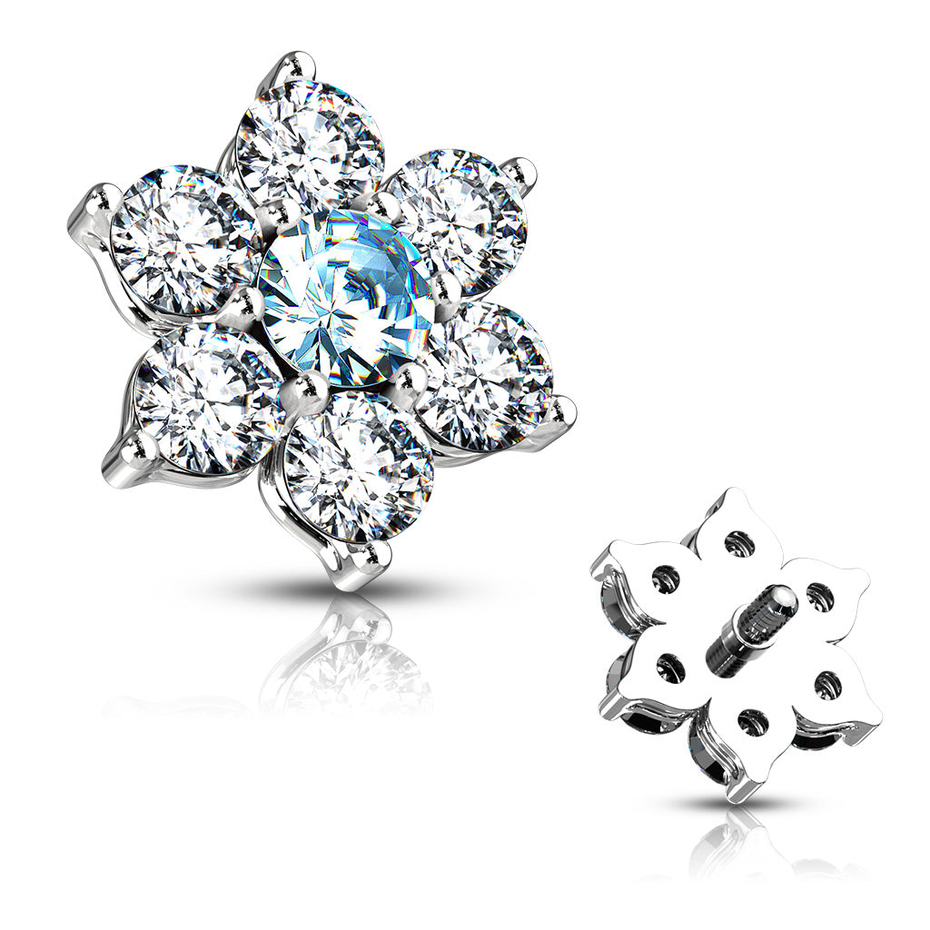 Flower Internally Threaded Dermal Tops