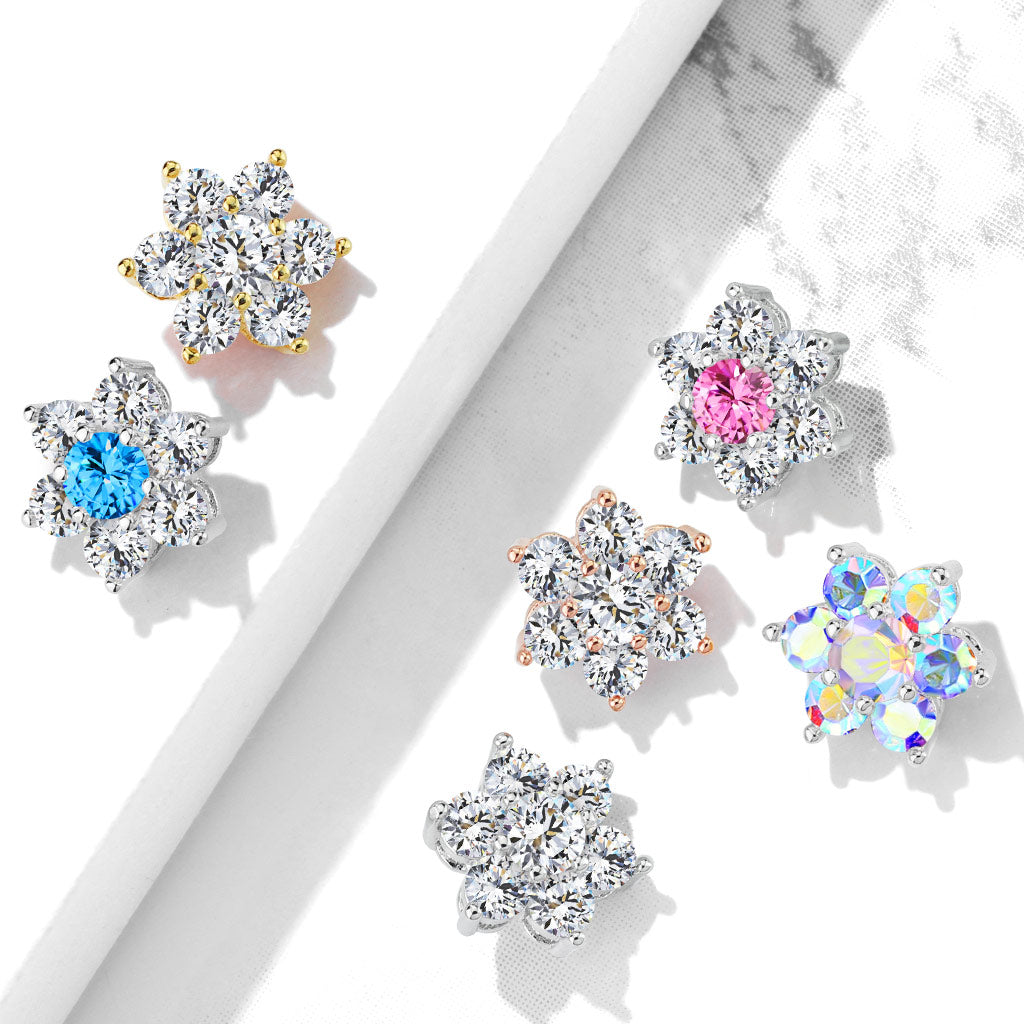 Flower Internally Threaded Dermal Tops