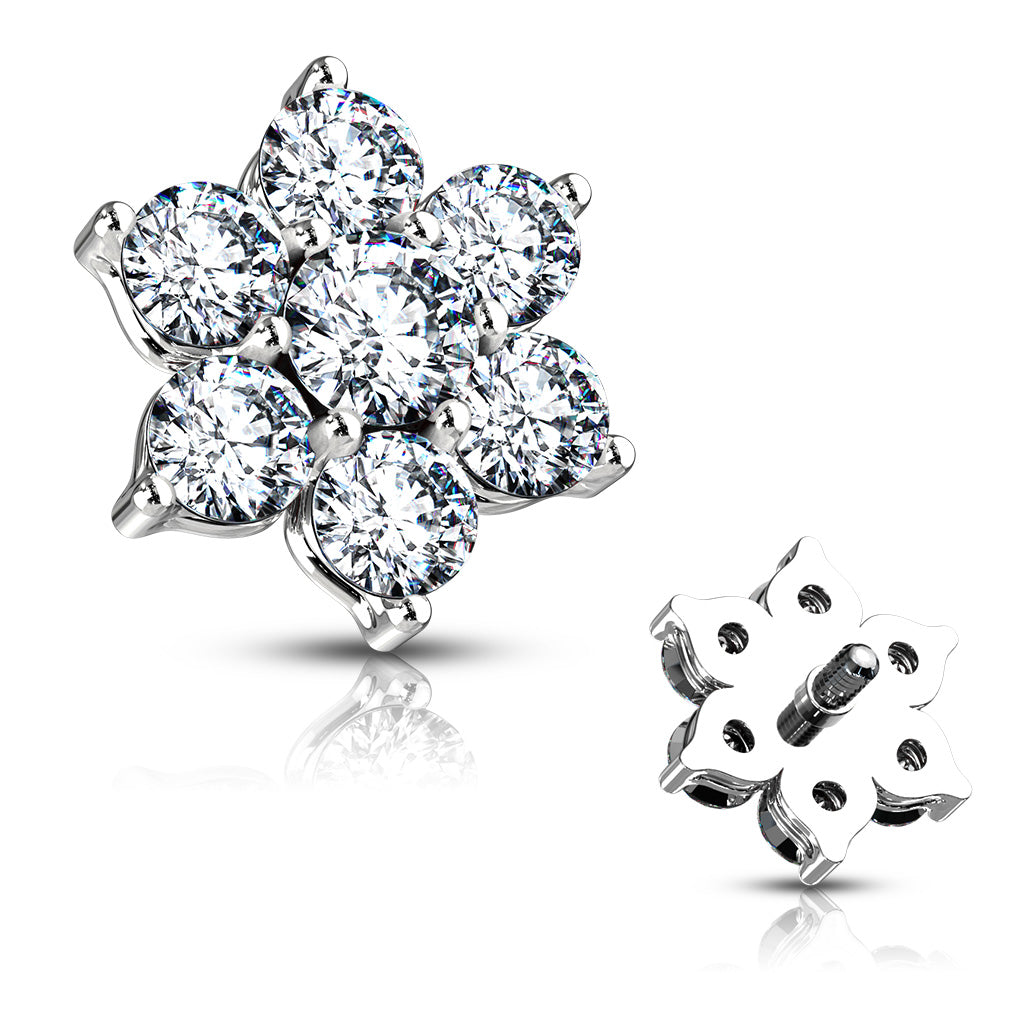 Flower Internally Threaded Dermal Tops