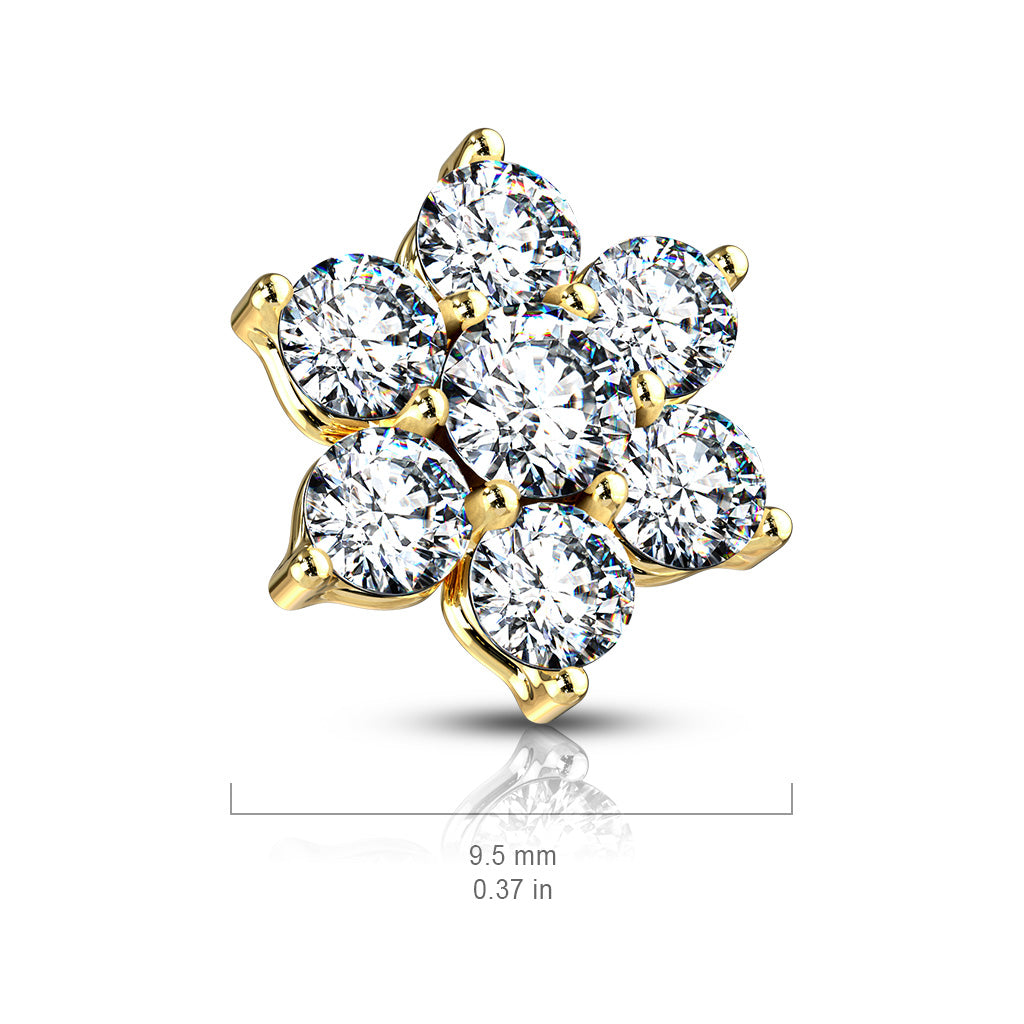 Flower Internally Threaded Dermal Tops