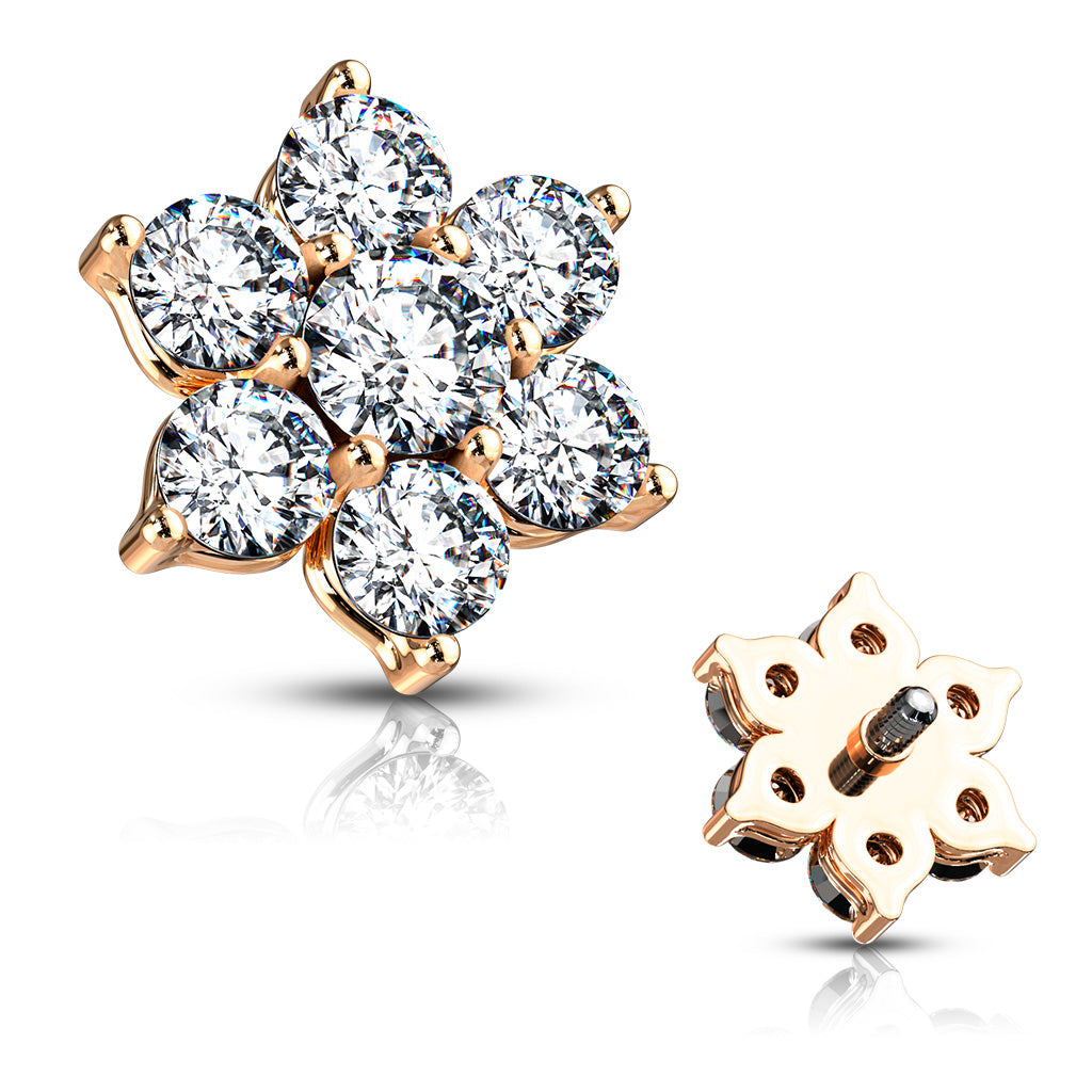 Flower Internally Threaded Dermal Tops