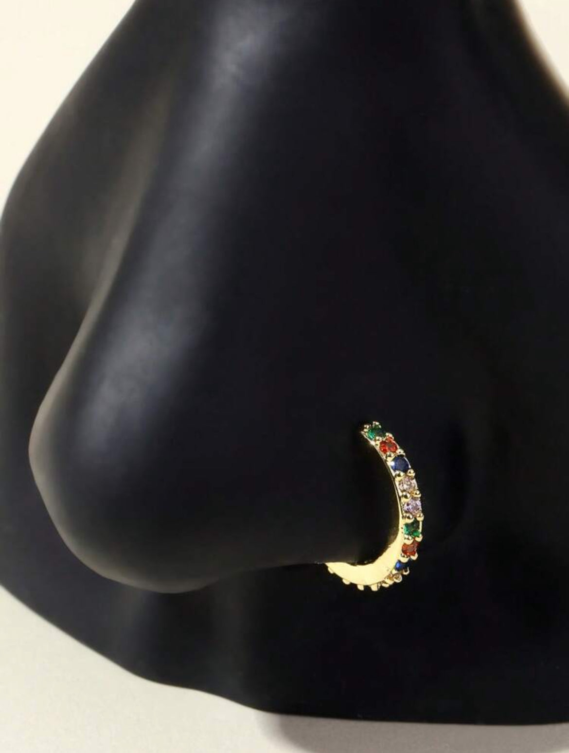Fake Nose Ring, Stainless Steel Round Flexible Cartilage Earring & Nose Piercing Body Jewelry