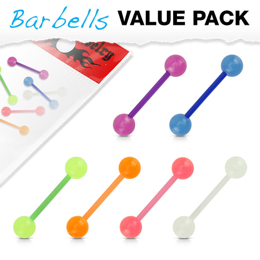 Bio Flex Barbells with Glow in the Dark Balls