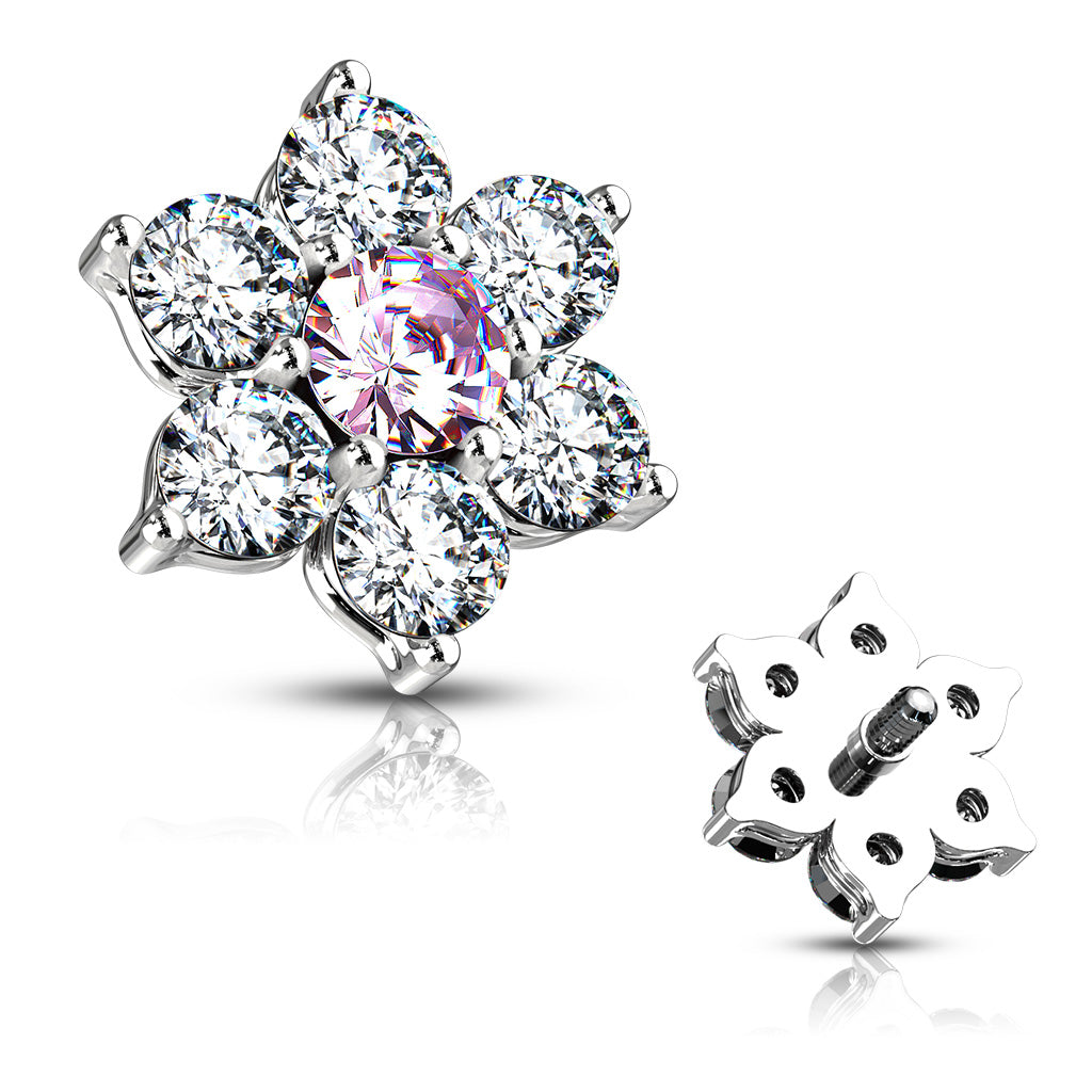 Flower Internally Threaded Dermal Tops