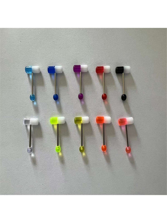 Acrylic Transparent Tongue Barbell