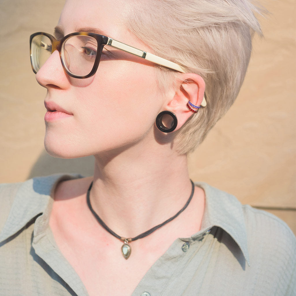 CZ Lined Bendable Hoops for Nose, Cartilage, Daith, and More