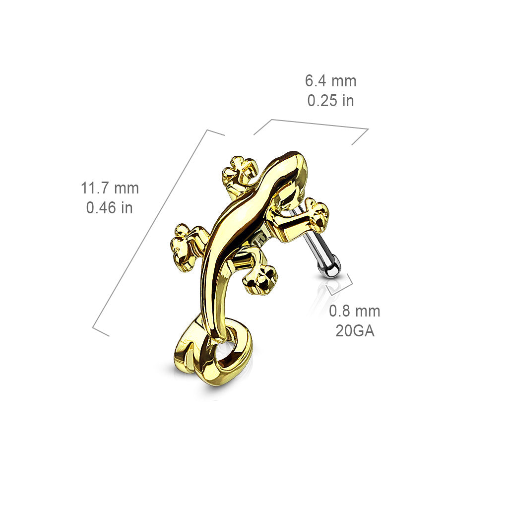 Gecko Nose Crawlers 316L Surgical Steel Nose Bone Stud Rings