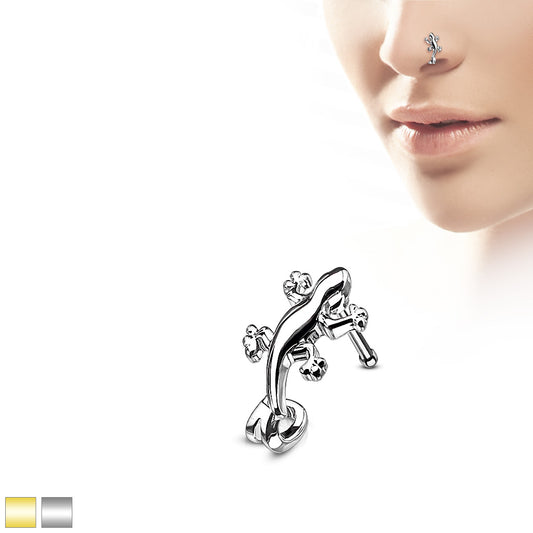 Gecko Nose Crawlers 316L Surgical Steel Nose Bone Stud Rings
